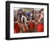 Masai Tribe, Masai Mara National Park, Kenya-Peter Adams-Framed Photographic Print