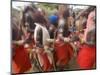 Masai Tribe, Masai Mara National Park, Kenya-Peter Adams-Mounted Photographic Print