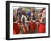 Masai Tribe, Masai Mara National Park, Kenya-Peter Adams-Framed Photographic Print