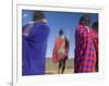 Masai Tribe, Masai Mara National Park, Kenya-Peter Adams-Framed Photographic Print