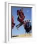 Masai Warriors Perform Jumping Dance, Masai Mara National Park, Kenya, East Africa, Africa-D H Webster-Framed Photographic Print