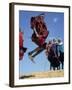 Masai Warriors Perform Jumping Dance, Masai Mara National Park, Kenya, East Africa, Africa-D H Webster-Framed Photographic Print