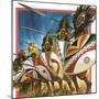 Masai Warriors-Andrew Howat-Mounted Giclee Print