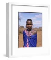 Masai Woman, Kenya, East Africa, Africa-Philip Craven-Framed Photographic Print