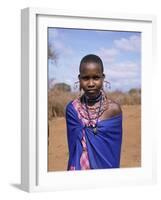 Masai Woman, Kenya, East Africa, Africa-Philip Craven-Framed Photographic Print