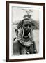 Masai Woman with Ear Hoops-null-Framed Art Print