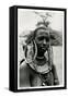 Masai Woman with Ear Hoops-null-Framed Stretched Canvas