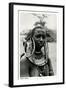 Masai Woman with Ear Hoops-null-Framed Art Print