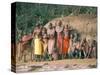 Masai Women and Children, Kenya, East Africa, Africa-Sybil Sassoon-Stretched Canvas
