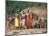 Masai Women and Children, Kenya, East Africa, Africa-Sybil Sassoon-Mounted Photographic Print