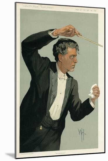 Mascagni Conducts-null-Mounted Art Print