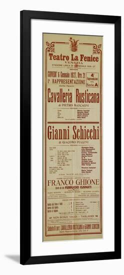 Mascagni & Puccine: Two Operas-null-Framed Premium Giclee Print