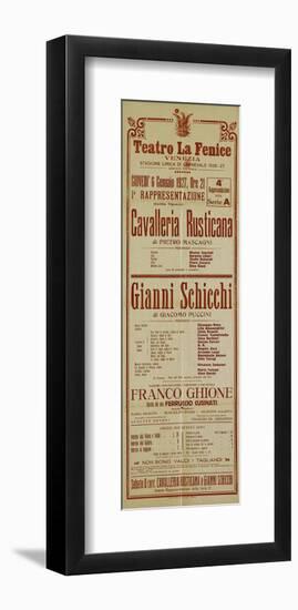 Mascagni & Puccine: Two Operas-null-Framed Art Print