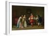 Mascarille Presenting Jodelet to Cathos and Madelon, 1865-Jean Hegesippe Vetter-Framed Giclee Print