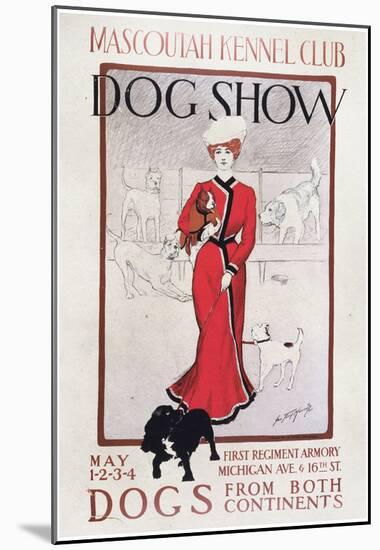 Mascoutah Kennel Club Dog Show Vintage Ad Poster Print-null-Mounted Poster