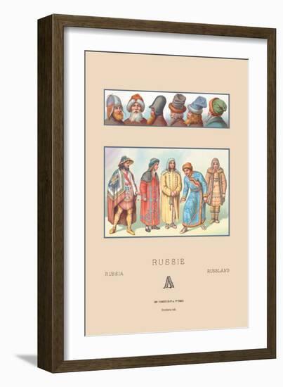 Masculine Fashions of Russia-Racinet-Framed Art Print