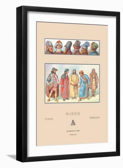 Masculine Fashions of Russia-Racinet-Framed Art Print