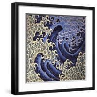 Masculine Wave (detail)-Katsushika Hokusai-Framed Giclee Print