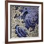 Masculine Wave (detail)-Katsushika Hokusai-Framed Giclee Print