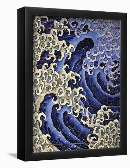 Masculine Wave Hokusai Art Print Poster-null-Framed Poster