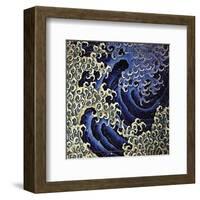 Masculine Wave-Katsushika Hokusai-Framed Art Print