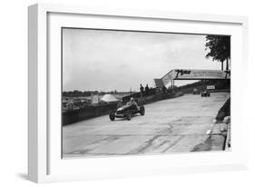 Maserati and Alfa Romeo racing at Brooklands, 1938 or 1939-Bill Brunell-Framed Photographic Print