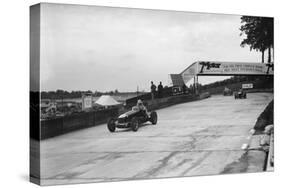 Maserati and Alfa Romeo racing at Brooklands, 1938 or 1939-Bill Brunell-Stretched Canvas