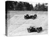Maserati and Bugatti in Action at Brooklands, Surrey, 1933-null-Stretched Canvas