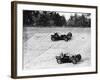 Maserati and Bugatti in Action at Brooklands, Surrey, 1933-null-Framed Photographic Print