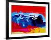 Maserati on the Race Track 1-NaxArt-Framed Art Print