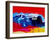 Maserati on the Race Track 1-NaxArt-Framed Art Print