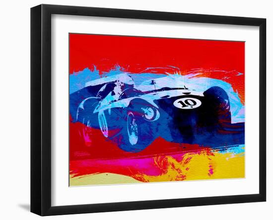 Maserati on the Race Track 1-NaxArt-Framed Art Print