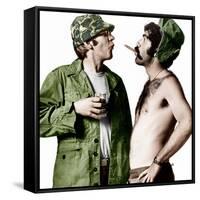 MASH, (aka M*A*S*H), from left: Donald Sutherland, Elliot Gould, 1970.-null-Framed Stretched Canvas