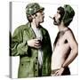 MASH, (aka M*A*S*H), from left: Donald Sutherland, Elliot Gould, 1970.-null-Stretched Canvas