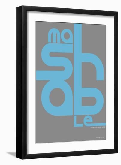 Mashable Poster-NaxArt-Framed Art Print