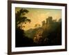 Masham Castle, North Yorkshire, 1811 (Oil on Canvas)-Julius Caesar Ibbetson-Framed Giclee Print