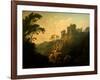 Masham Castle, North Yorkshire, 1811 (Oil on Canvas)-Julius Caesar Ibbetson-Framed Giclee Print