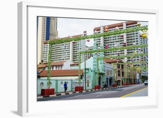 Masjid Jamae (Chulia) Mosque in South Bridge Road, Chinatown, Singapore, Southeast Asia, Asia-Fraser Hall-Framed Photographic Print