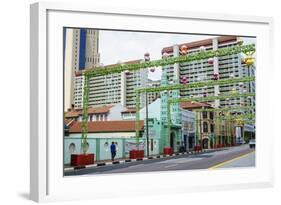 Masjid Jamae (Chulia) Mosque in South Bridge Road, Chinatown, Singapore, Southeast Asia, Asia-Fraser Hall-Framed Photographic Print