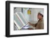 Masjid Nurul Naim Mosque, Imam reading the Quran, Phnom Penh, Cambodia-Godong-Framed Photographic Print