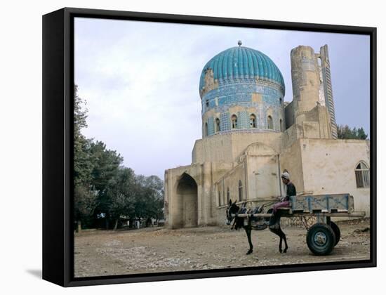 Masjid Sabz, the Green Mosque in Balkh, Afghanistan-Kenneth Garrett-Framed Stretched Canvas