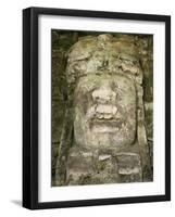 Mask 4M High, Structure P9-56, Lamanai, Belize, Central America-Upperhall-Framed Photographic Print