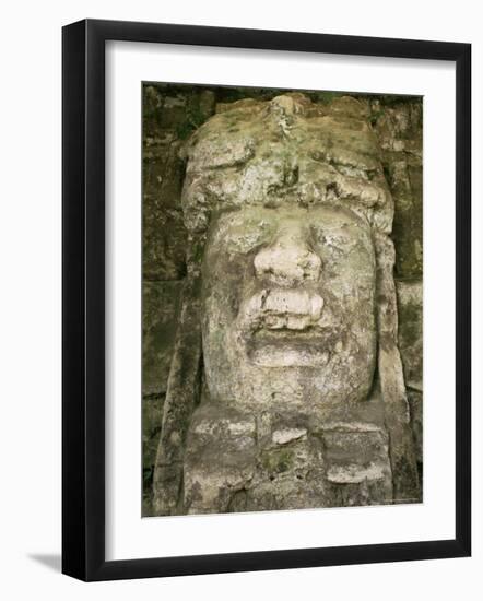 Mask 4M High, Structure P9-56, Lamanai, Belize, Central America-Upperhall-Framed Photographic Print