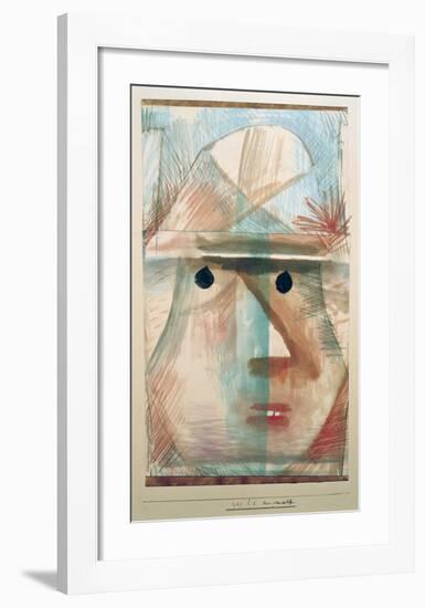 Mask - Comic Old Woman-Paul Klee-Framed Giclee Print