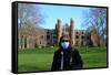 Mask, Covid-19, Wagner College, 2020, (Photograph)-Anthony Butera-Framed Stretched Canvas