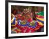 Mask Dance Celebrating Tshechu Festival at Wangdue Phodrang Dzong, Wangdi, Bhutan-Keren Su-Framed Photographic Print