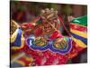 Mask Dance Celebrating Tshechu Festival at Wangdue Phodrang Dzong, Wangdi, Bhutan-Keren Su-Stretched Canvas
