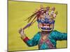 Mask Dance Performance at Tshechu Festival, Bumthang, Bhutan-Keren Su-Mounted Photographic Print