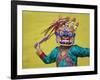 Mask Dance Performance at Tshechu Festival, Bumthang, Bhutan-Keren Su-Framed Photographic Print