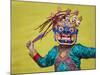 Mask Dance Performance at Tshechu Festival, Bumthang, Bhutan-Keren Su-Mounted Photographic Print